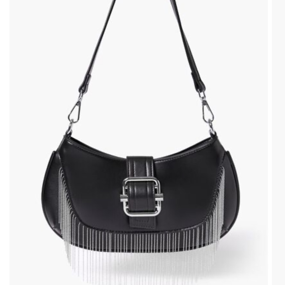 Rhinestone Fringe Shoulder Bag